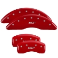 Picture of MGP Set of 4 Caliper Covers, Engraved Front and Rear: Red Powder Coat Finish, Silver Characters
