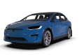 Picture of Rally Armor 22-26 Tesla Model X Black UR Mud Flap w-White Logo