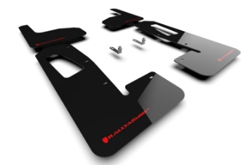 Picture of Rally Armor 22-25 Rivian R1T Black UR Mud Flap w-Red Logo