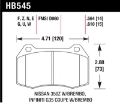 Picture of Hawk 03-07 G35-350z w- Brembo Performance Ceramic Street Front Brake Pads