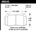 Picture of Hawk 03-07 G35-350z w- Brembo Performance Ceramic Street Front Brake Pads