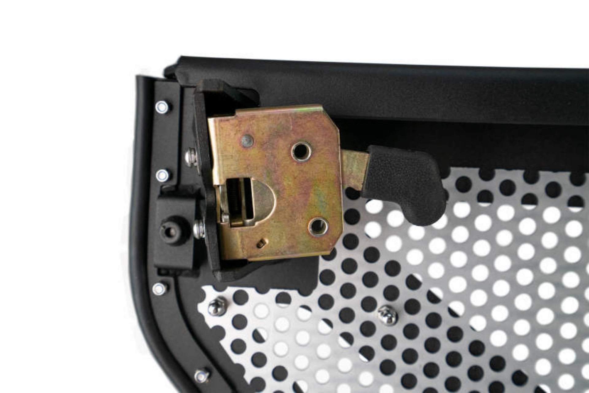 Picture of DV8 18-22 Jeep 4 Door JL-JT Aluminum Half Doors with Perforated Mesh Rear