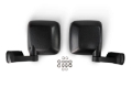 Picture of DV8 18-22 Jeep 4 Door JL-JT Aluminum Half Doors with Perforated Mesh Front