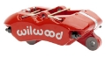 Picture of Wilwood Caliper-Forged Dynapro 5-25in Mount- 4 - 1-98in Pistons- -81in x 13-06in- Rotor - Red