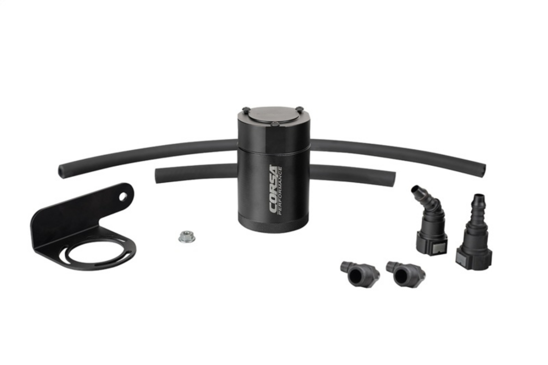 Picture of Corsa 2019-2025 Silverado-Sierra & 2021-2025 Tahoe-Suburban-Yukon-Denali Aluminum Oil Catch Can