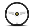 Picture of Momo California Steering Wheel 360 mm - Black Leather-White Stitch-Pol Spokes