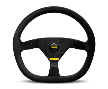 Picture of Momo MOD88 Steering Wheel 320 mm -  Black Suede-Black Spokes
