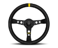 Picture of Momo MOD07 Steering Wheel 350 mm -  Black Suede-Black Spokes-1 Stripe
