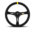 Picture of Momo MOD08 Steering Wheel 350 mm -  Black Suede-Black Spokes-1 Stripe