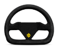 Picture of Momo MOD12 Steering Wheel 250 mm -  Black Suede-Black Spokes