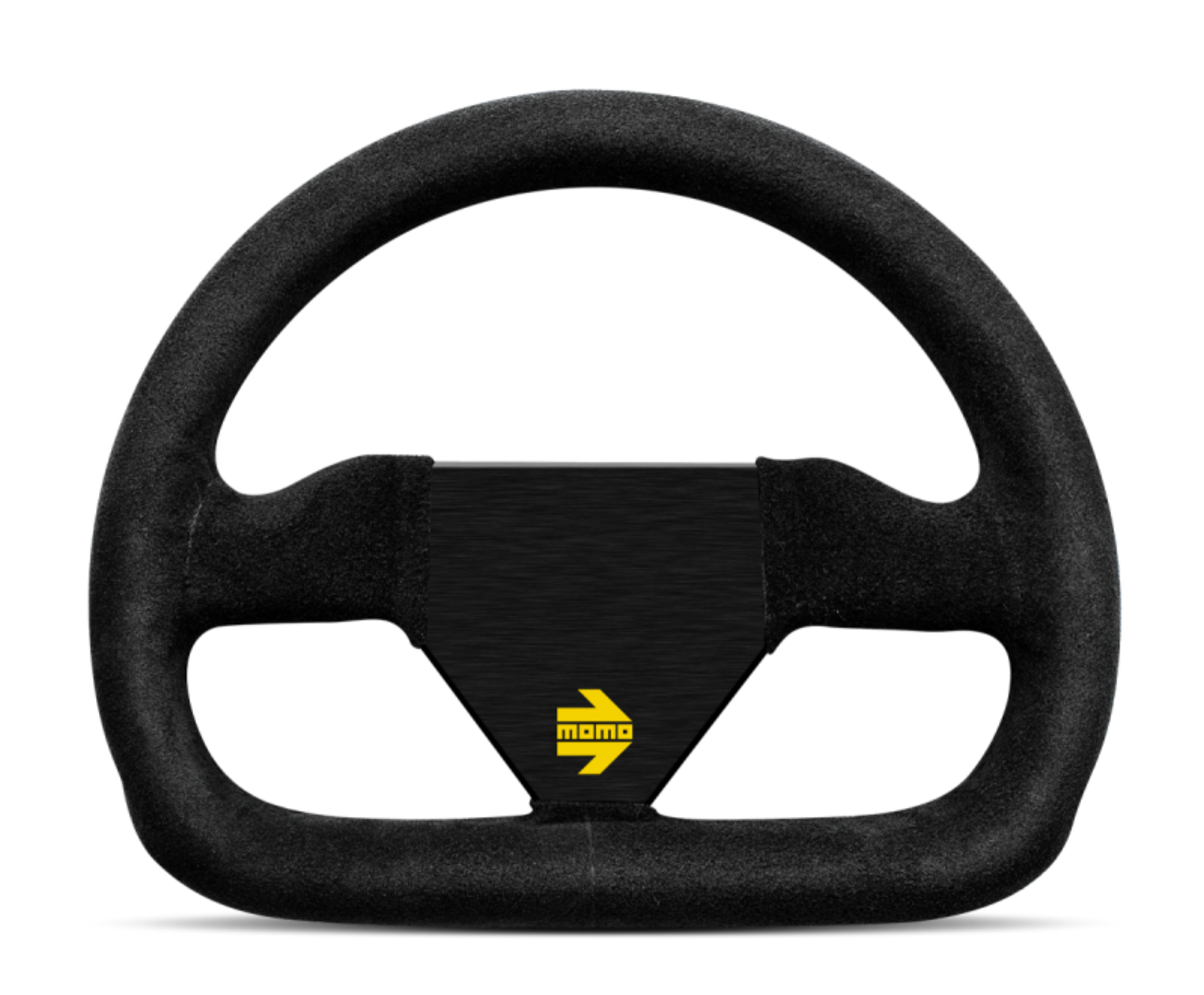 Picture of Momo MOD12 Steering Wheel 250 mm -  Black Suede-Black Spokes