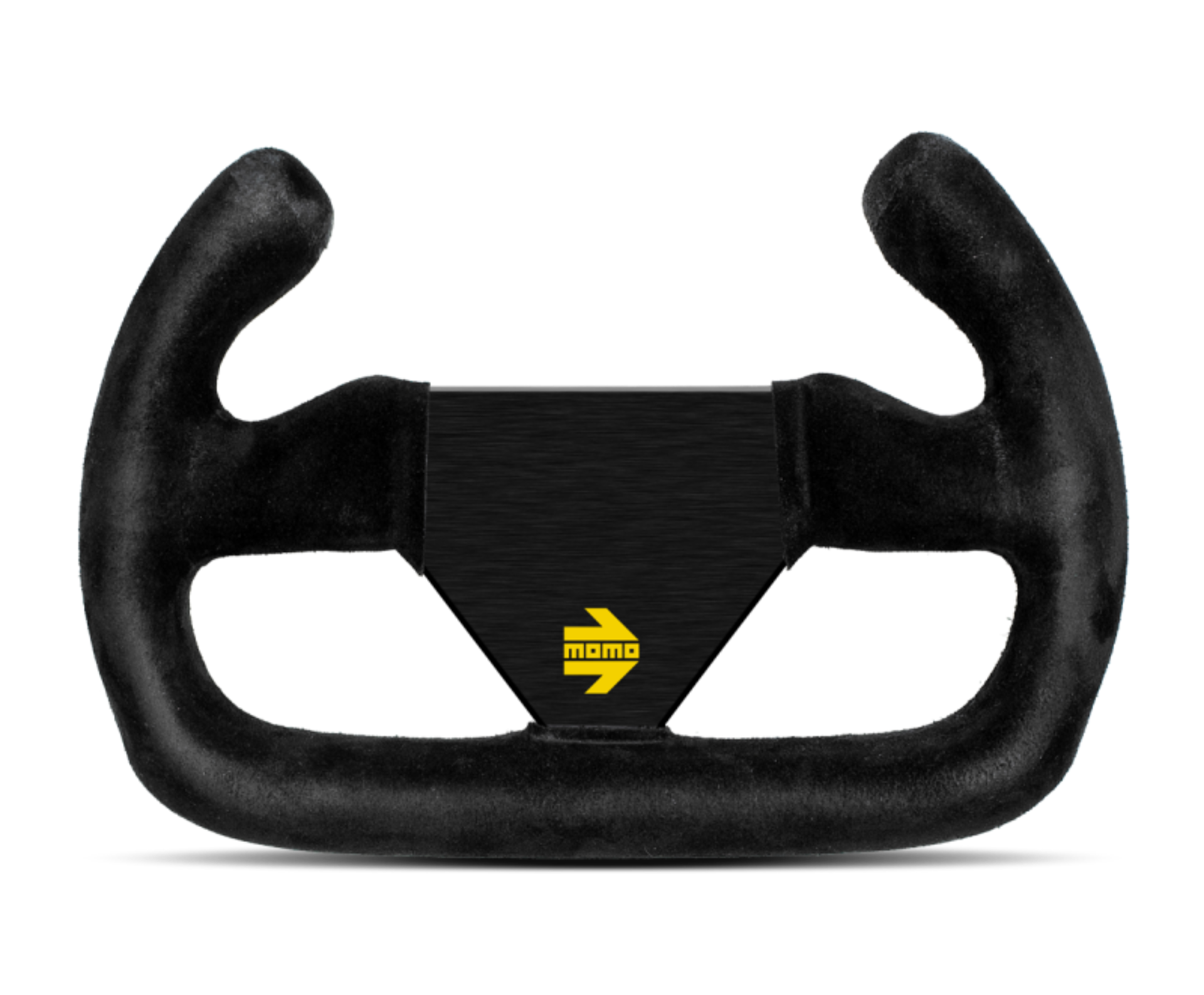 Picture of Momo MOD12-C Steering Wheel 250 mm -  Black Suede-Black Spokes