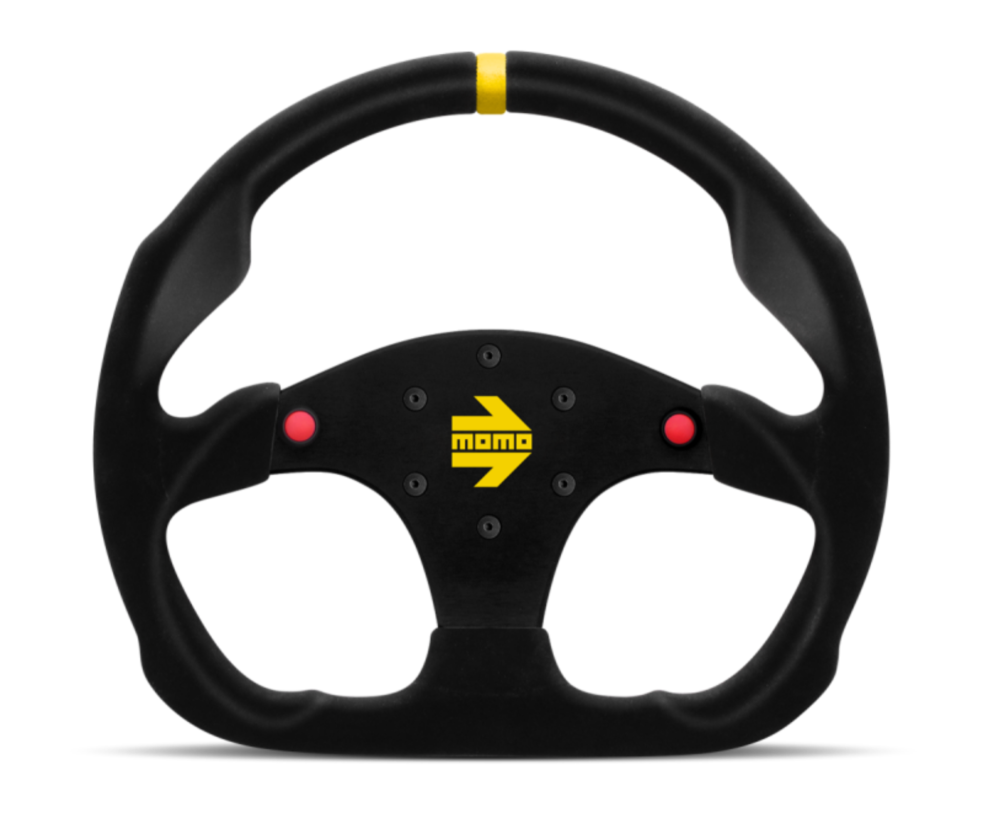 Picture of Momo MOD30 Buttons Steering Wheel 320 mm -  Black Suede-Black Spokes-1 Stripe