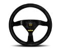 Picture of Momo MOD69 Steering Wheel 350 mm -  Black Suede-Black Spokes