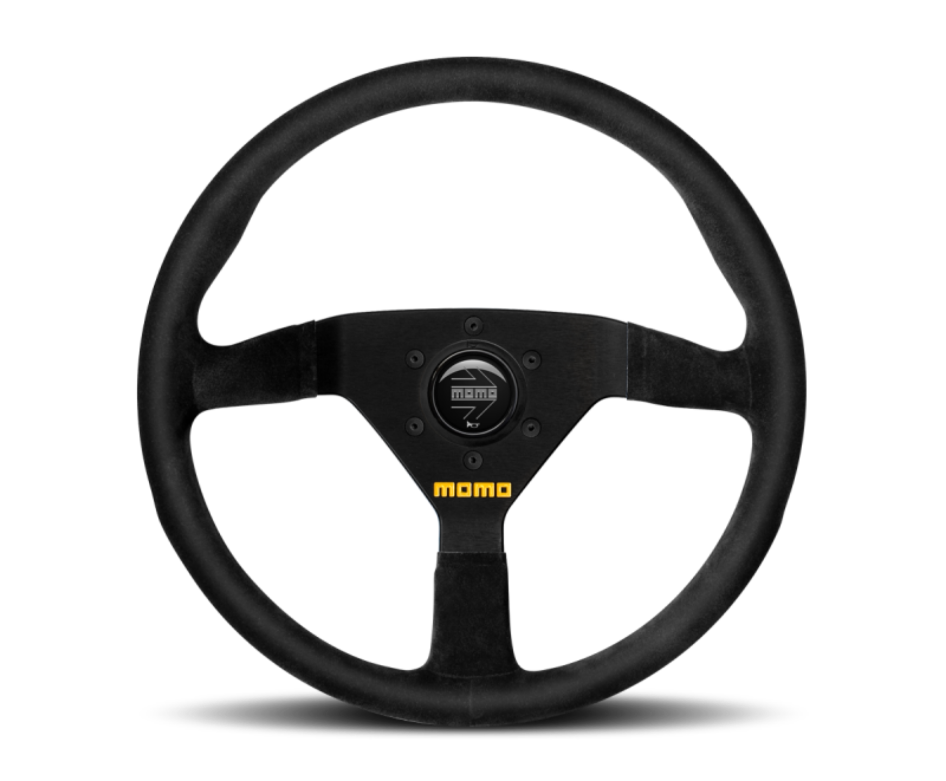 Picture of Momo MOD78 Steering Wheel 350 mm -  Black Suede-Black Spokes