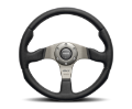 Picture of Momo Race Steering Wheel 320 mm - Black Leather-Anth Spokes