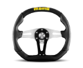Picture of Momo Trek Steering Wheel 350 mm - Black AirLeather-Brshd Al Spokes