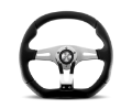 Picture of Momo Trek RSteering Wheel - Trek R-350 mm mmeter -  Black AirLeather-Brshd Al Spokes