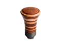 Picture of Momo Trofeo Heritage Shift Knob - Tall Wood, Layered Mahogany and Beechwood, Leather Insert Top