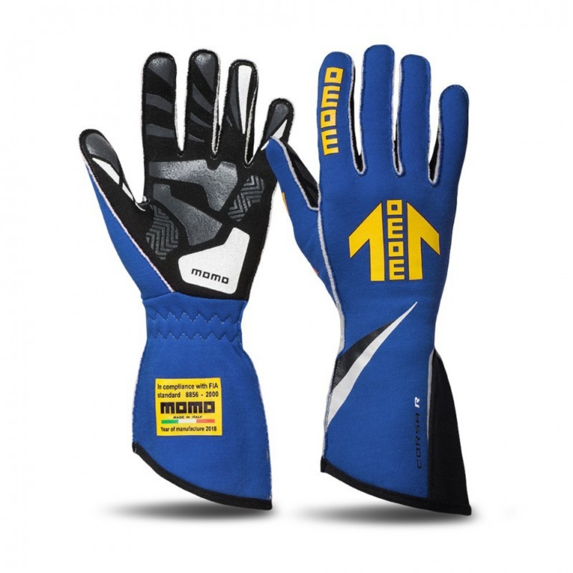 Picture of Momo Corsa R Gloves Size 9 FIA 8856-2000-Blue