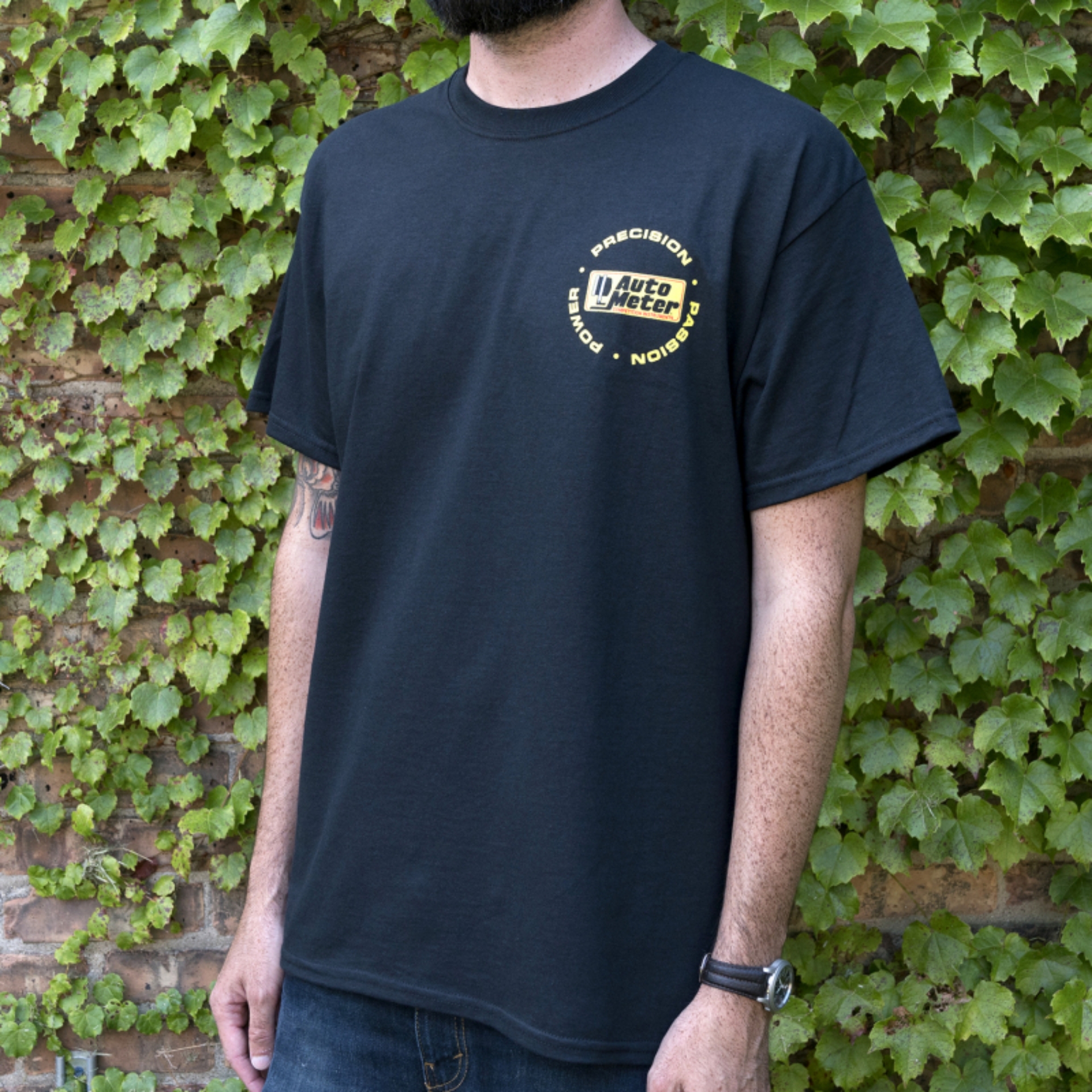 Picture of Autometer Black Competition Instruments T-Shirt - Large