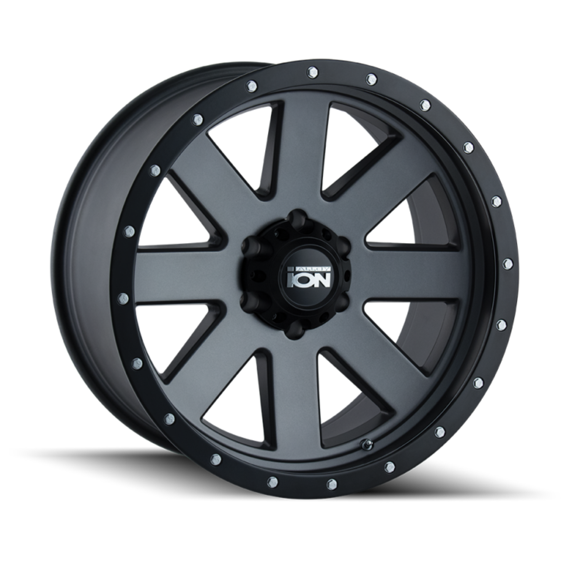 Picture of ION Type 134 20x10 - 5x127 BP - -19mm Offset - 83-82mm Hub Matte Gunmetal-Black Beadlock Wheel