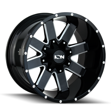 Picture of ION Type 141 18x9 - 6x120 BP - 0mm Offset - 78-1mm Hub Gloss Black Milled Wheel