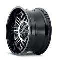 Picture of ION Type 144 17x9 - 5x127 BP - -12mm Offset - 87-1mm Hub Black-Machined Wheel