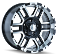 Picture of ION Type 179 17x8 - 6x139-7 BP - 10mm Offset - 106mm Hub Black-Machined Wheel