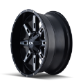 Picture of ION Type 184 17x9 - 5x127 BP - 18mm Offset - 87mm Hub Satin Black-Milled Spokes Wheel