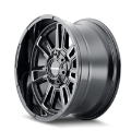 Picture of Mayhem 8115 Apollo 20x9 - 8x170 BP - 0mm Offset - 125-2mm Hub Black w- Milled Spokes Wheel
