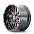 Picture of Mayhem 8115 Apollo 20x9 - 5x139-7 BP - 0mm Offset - 110mm Hub Black w- Prism Red Wheel