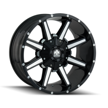 Picture of Mayhem 8104 Arsenal 18x9 - 6x135 BP - -12mm Offset - 106mm Hub Black-Machined Face Wheel
