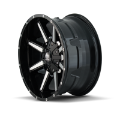 Picture of Mayhem 8104 Arsenal 18x9 - 5x150 BP - -12mm Offset - 110mm Hub Black-Machined Face Wheel