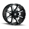 Picture of Mayhem 8104 Arsenal 20x9 - 5x127 BP - 0mm Offset - 87mm Hub Black-Machined Face Wheel