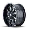 Picture of Mayhem 8102 Beast 18x9 - 5x114-3 BP - 18mm Offset - 87mm Hub Black w- Milled Spokes Wheel