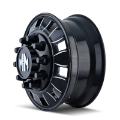 Picture of Mayhem 8180 BigRig 22x8-25 - 10x285-75 BP - 169mm Offset - 220-1mm Hub Front Blk-Milled Spokes Wheel