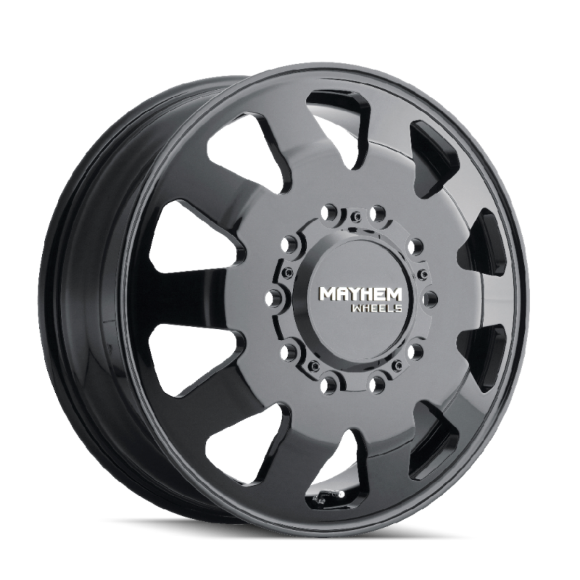 Picture of Mayhem 8181 Challenger Dually 22x8-25 - 10x225 BP - 169mm Offset - 170-1mm Hub Full Black Wheel