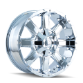 Picture of Mayhem 8030 Chaos 20x9 - 5x127 BP - -12mm Offset - 87mm Hub Chrome Wheel