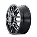 Picture of Mayhem 8107D Cogent Dually 20x8-25-8x165-1 BP-115mm Offset-121-3mm Hub Black w- Milled Spokes Wheel