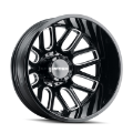 Picture of Mayhem 8107D Cogent Dually 22x8-25 - 8x200 BP - -192mm Offset - 142mm Hub Blk w- Milled Spokes Wheel
