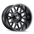 Picture of Mayhem 8107 Cogent 20x9 - 5x127 BP - 0mm Offset - 87-1mm Hub Black w- Milled Spokes Wheel