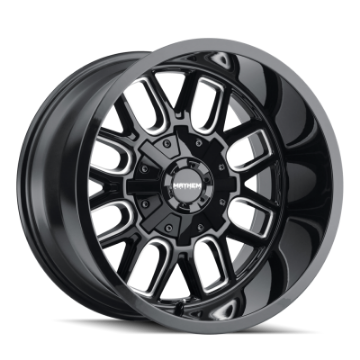 Picture of Mayhem 8107 Cogent 18x9 - 6x135 BP - 0mm Offset - 106mm Hub Black w- Milled Spokes Wheel