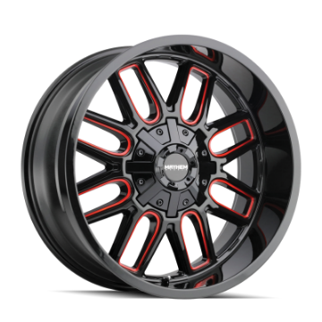 Picture of Mayhem 8107 Cogent 20x10 - 6x135 BP - -19mm Offset - 106mm Hub Black w- Prism Red Wheel