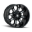 Picture of Mayhem 8105 Combat 17x9 - 5x114-3 BP - 18mm Offset - 87mm Hub Black w- Milled Spokes Wheel