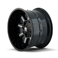 Picture of Mayhem 8105 Combat 17x9 - 5x127 BP - -12mm Offset - 87mm Hub Black w- Milled Spokes Wheel
