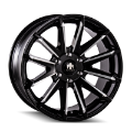 Picture of Mayhem 8109 Crossfire 20x9-5 - 5x139-7 BP - 25mm Offset - 108mm Hub Black w- Milled Spokes Wheel