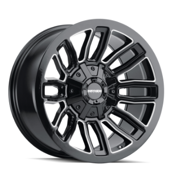 Picture of Mayhem 8108 Decoy 20x9 - 6x135 BP - 0mm Offset - 106mm Hub Black w- Milled Spokes Wheel