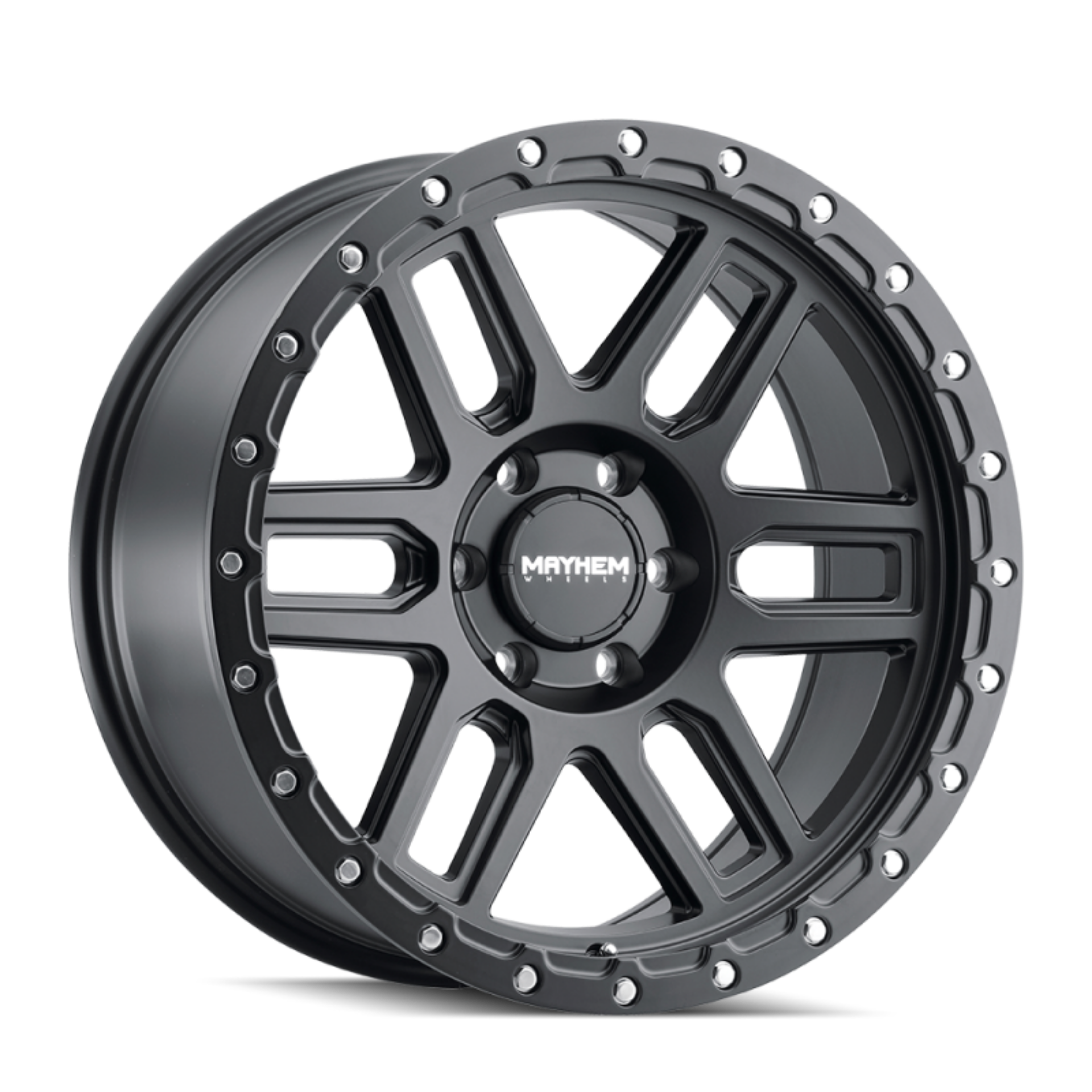 Picture of Mayhem 8304 Delta 17x9 - 5x127 BP - -12mm Offset - 78-1mm Hub Matte Black Wheel