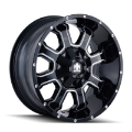 Picture of Mayhem 8103 Fierce 17x9 - 6x120 BP - 18mm Offset - 78-1mm Hub Black w- Milled Spokes Wheel